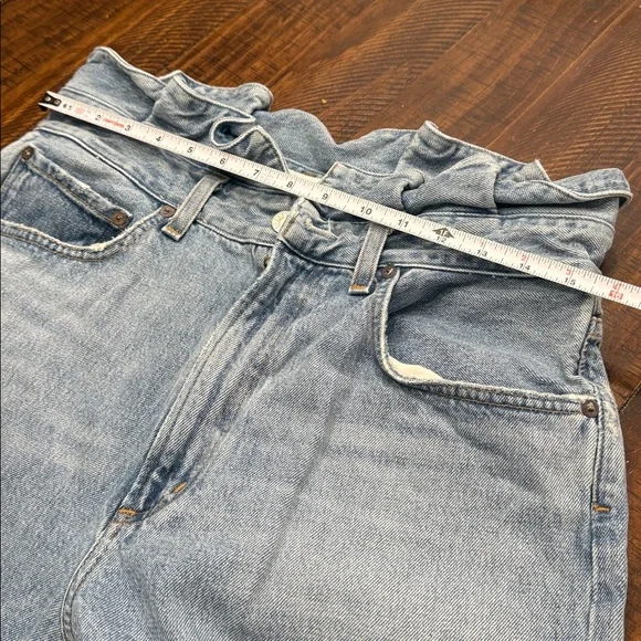 AGOLDE Lettuce Waistband Reworked High Rise Fitted 90s Jeans - Picture 11 of 15